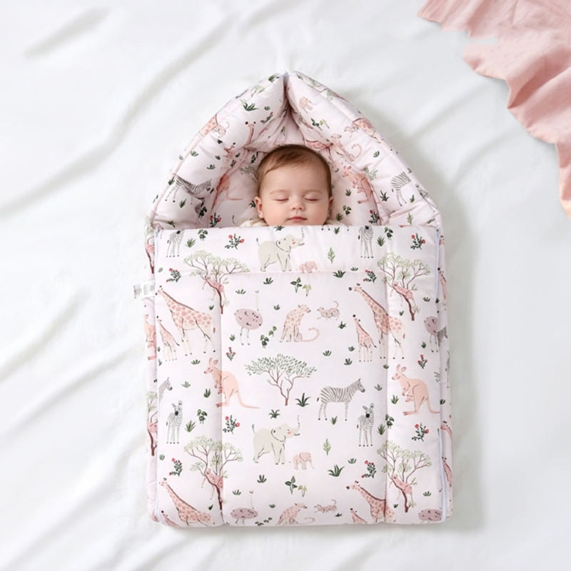 Baby Sleep Sack - Kışlık Kalın Dolgulu Bebek Sıcak Kapüşonlu
