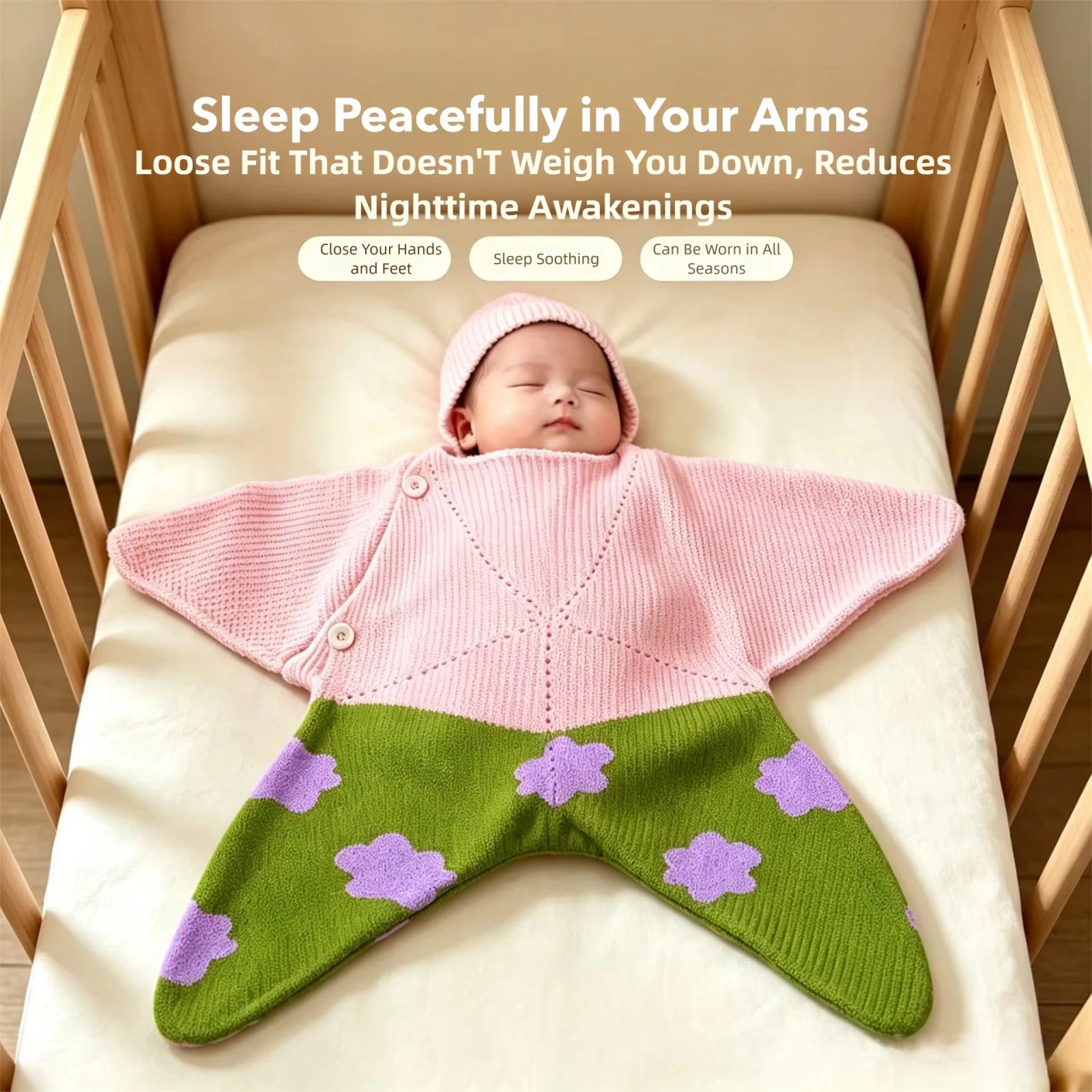 Bebek Örgü Battaniyesi, Yıldız - Baby Sleep Sack incelemesi ve fiyatı